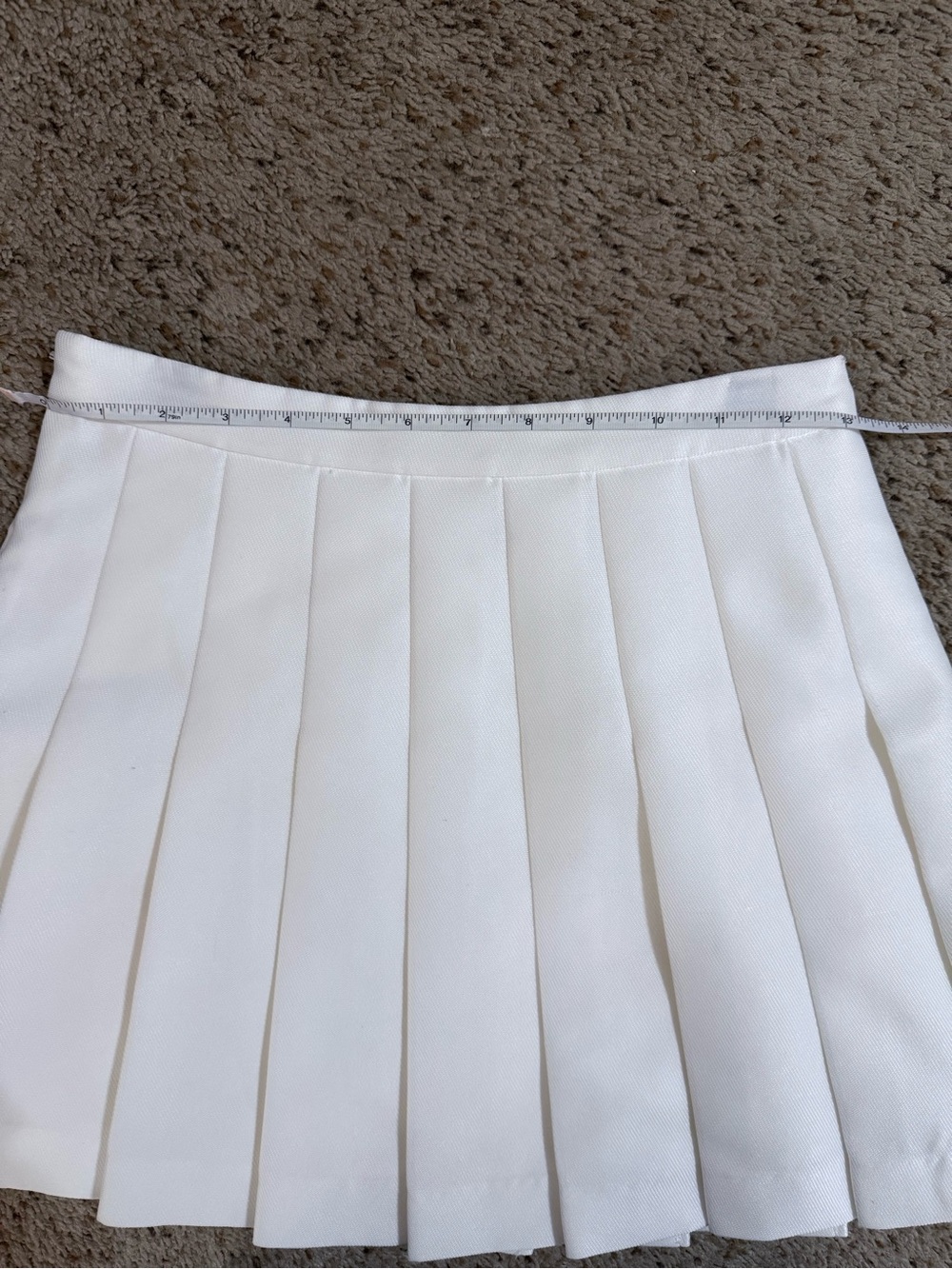 White Pleated Tennis Skirt - Classic Mini - Picture 7 of 8